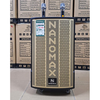 Loa kéo nanomax pro-1252. bass 30cm, công suất 400w, tặng 2 micro uhf cao cấp