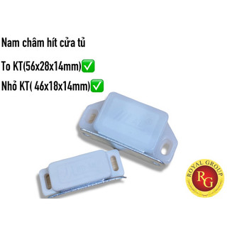 Nam châm hít cửa tủ 2 loại To. Nhỏ