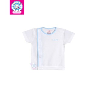 Áo bác sĩ trắng tay ngắn Bamboo ASS0054 (viền màu ngẫu nhiên)