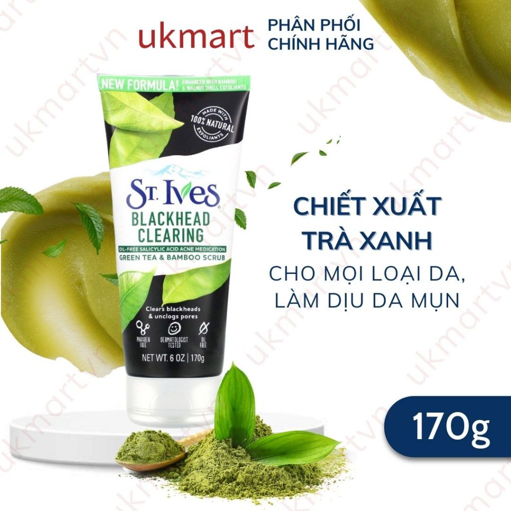 Sữa Rửa Mặt St.Ives Tẩy Tế Bào Chết Đủ Mùi Chính Hãng 90gr và 170gr