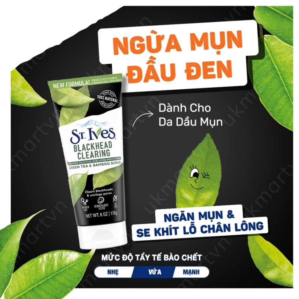 Sữa Rửa Mặt St.Ives Tẩy Tế Bào Chết Đủ Mùi Chính Hãng 90gr và 170gr