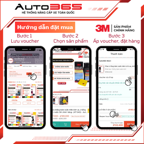 Chai chống bám nước trên kính xe, chống bám nước 3M chính hãng-  - Auto365