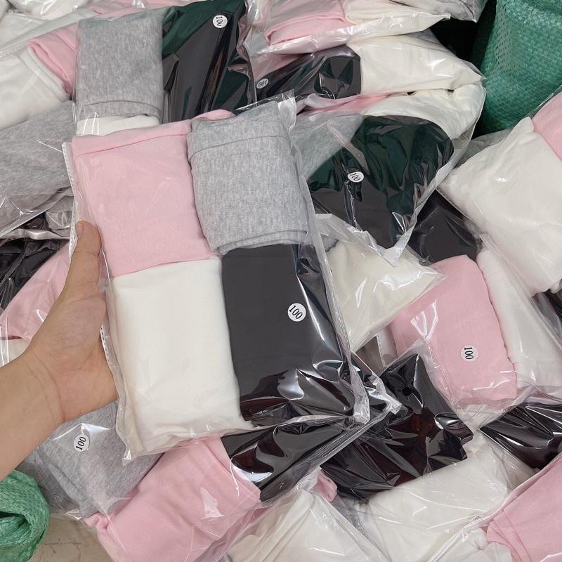 Set 4 Quần legging trơn bé gái