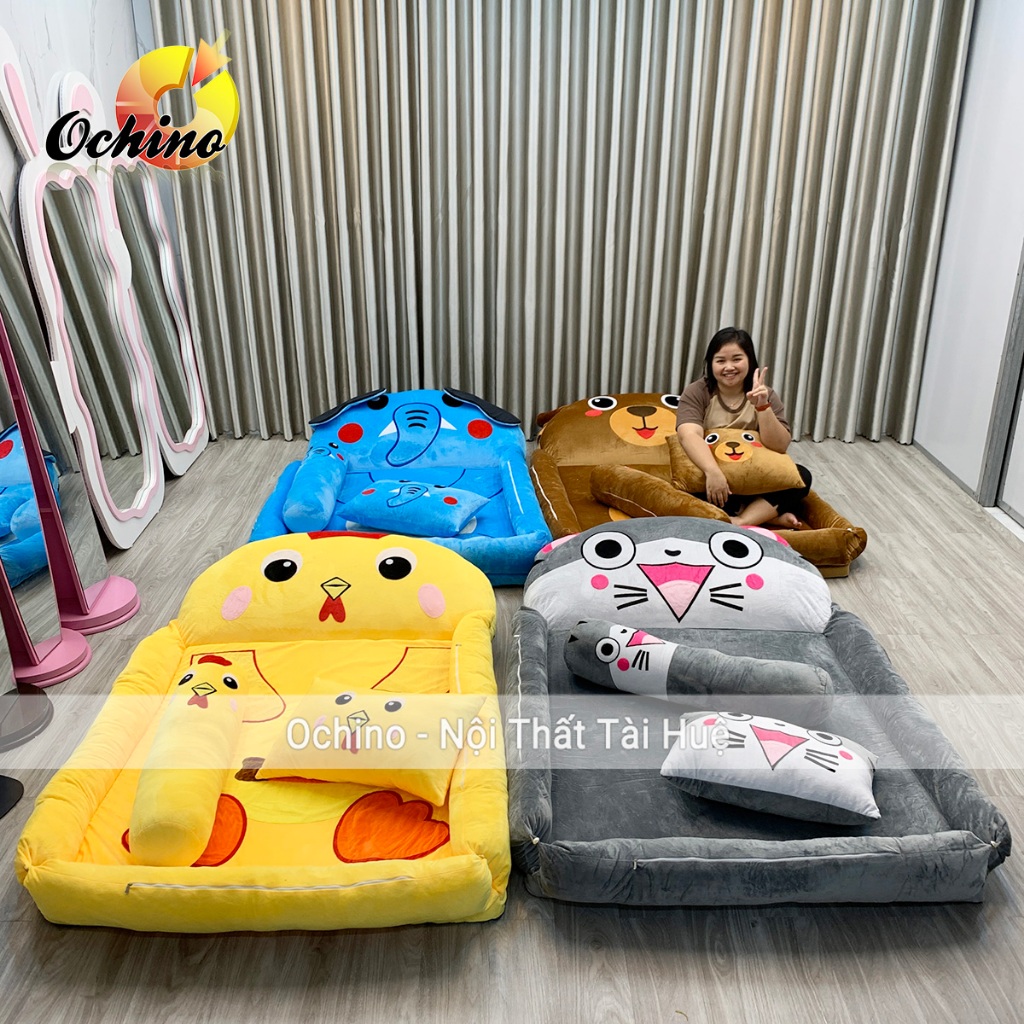 Giường Nệm Hình Thú Cho Bé Dáng Nôi Bền Đẹp