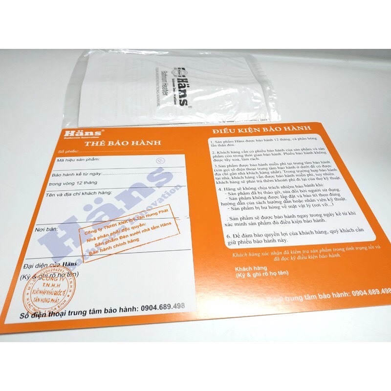 Quạt thông gió kèm sưởi thổi âm trần Hans HAS HAR