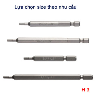 Mũi vặn vít đầu lục giác H3 chuôi lục giác H = 6,35 Vessel (Nhật Bản)