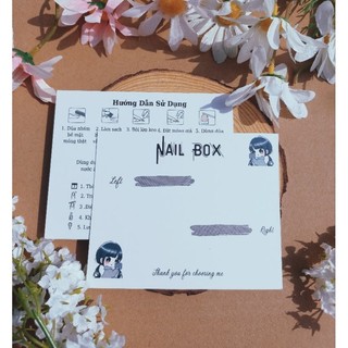 Bìa nail, thẻ nail box, bìa nail box, tag nail box, bìa đựng móng tay