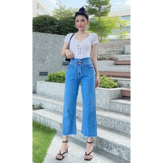 (NẤM LÙN) QUẦN SUÔNG LƯNG TUA DÂY NƠ 90CM THẢO XINH STORE