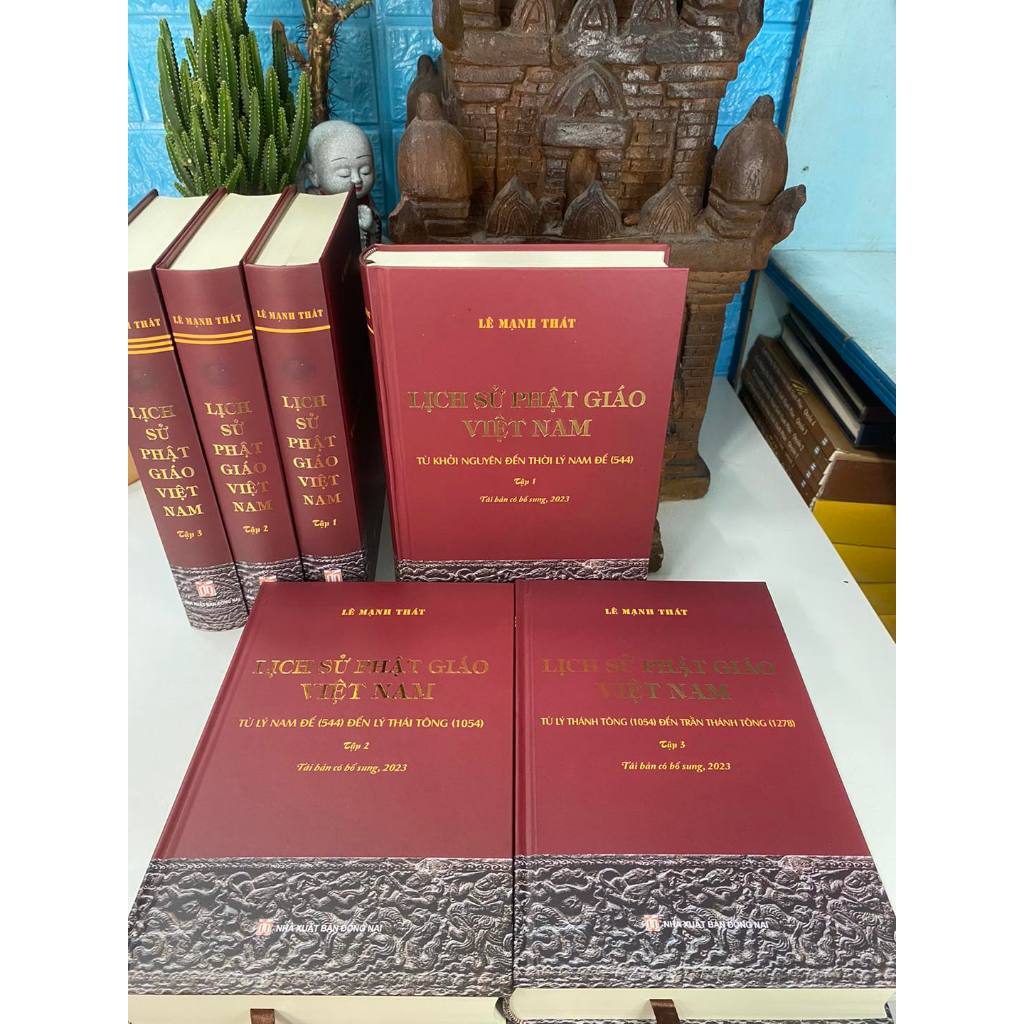 Sách - Lịch sử Phật giáo Việt Nam (trọn bộ 3 tập) - GS. Lê Mạnh Thát - Tái bản có bổ sung 2023