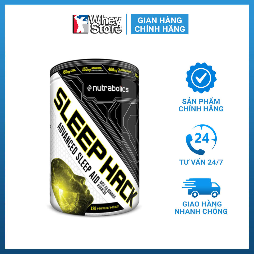 Sản Phẩm Giúp Ngủ Ngon Nutrabolics Sleep Hack 120 Viên Chính hãng