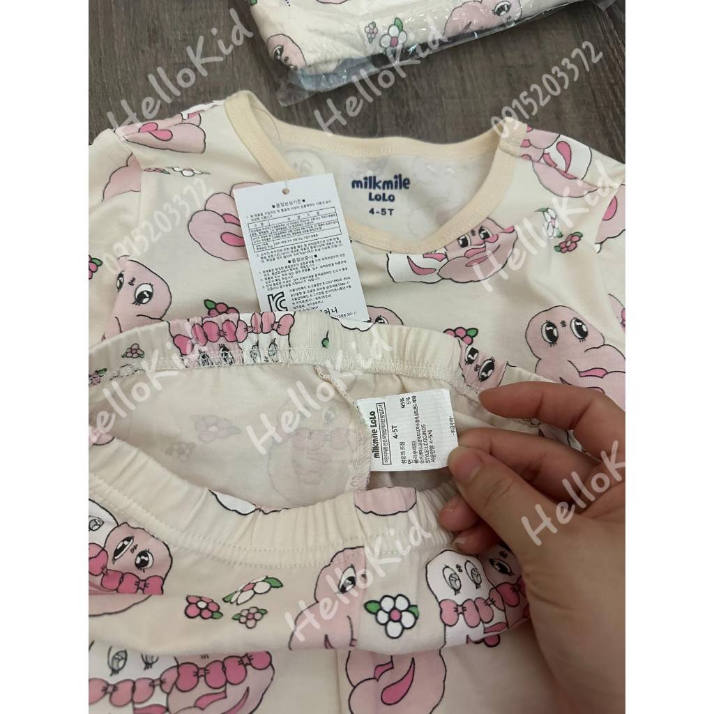 Bộ thun nhiều hình thỏ bông MM cho bé