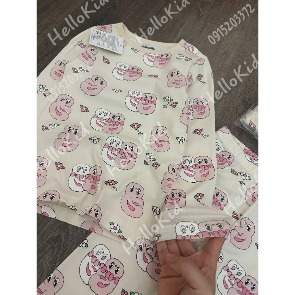 Bộ thun nhiều hình thỏ bông MM cho bé