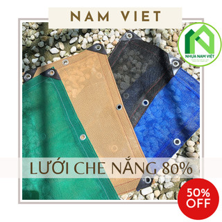  Lưới dệt kim Hàn Quốc - Che nắng 80% - May viền + đóng khoen miễn phí