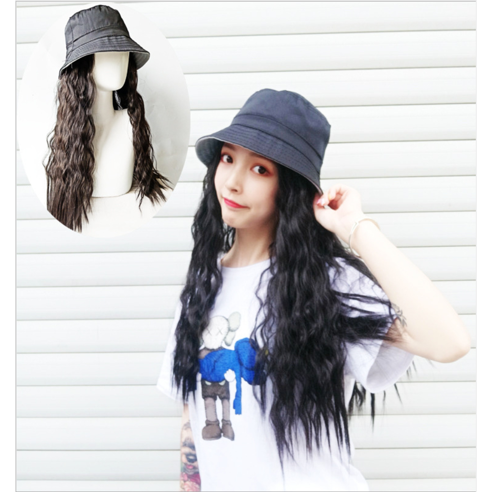 Nón mũ tóc giả nguyên đầu Hàn Quốc