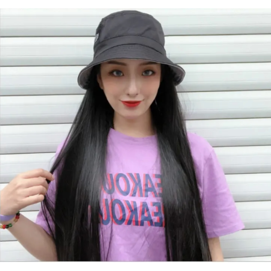 Nón mũ tóc giả nguyên đầu Hàn Quốc