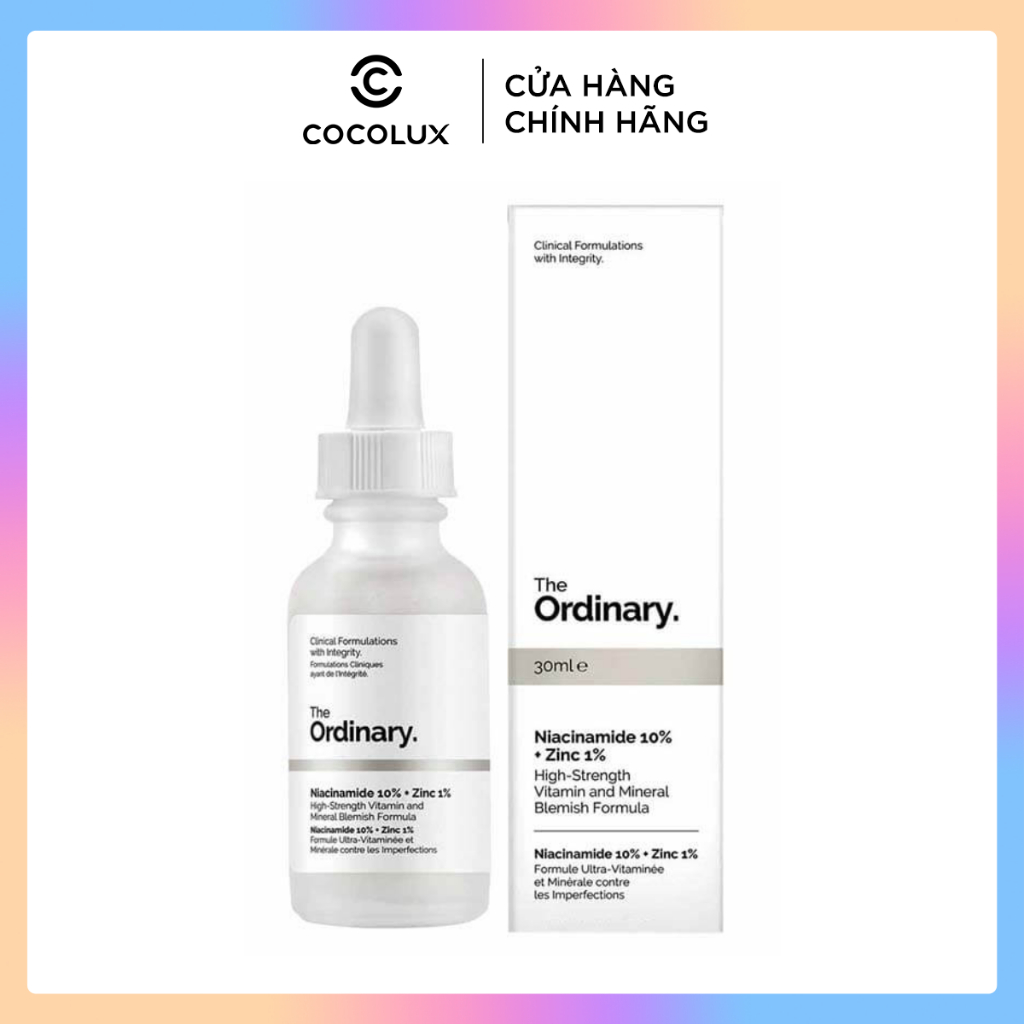 Tinh Chất The Ordinary Niacinamide 10% + Zinc 1%