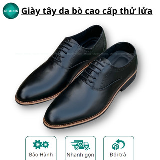 Giày nam công sở da bò nappa cao cấp, giày lười CHOINIS Bảo hành 12 tháng
