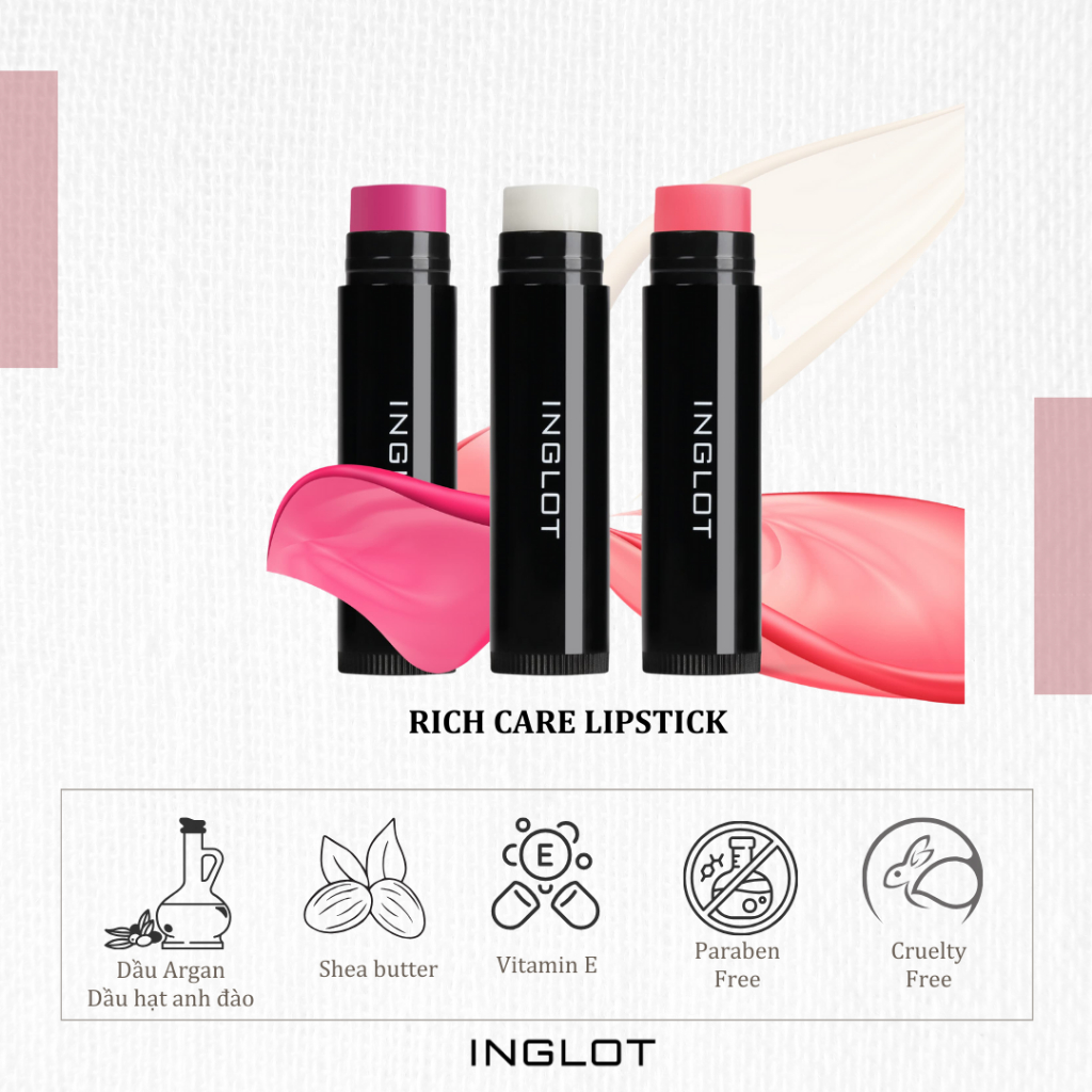 Son dưỡng mềm môi Rich Care Inglot (5g)