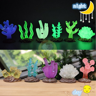 Mô hình san hô trong suốt (có dạ quang) trang trí tiểu cảnh, terrarium, bể thủy sinh, DIY