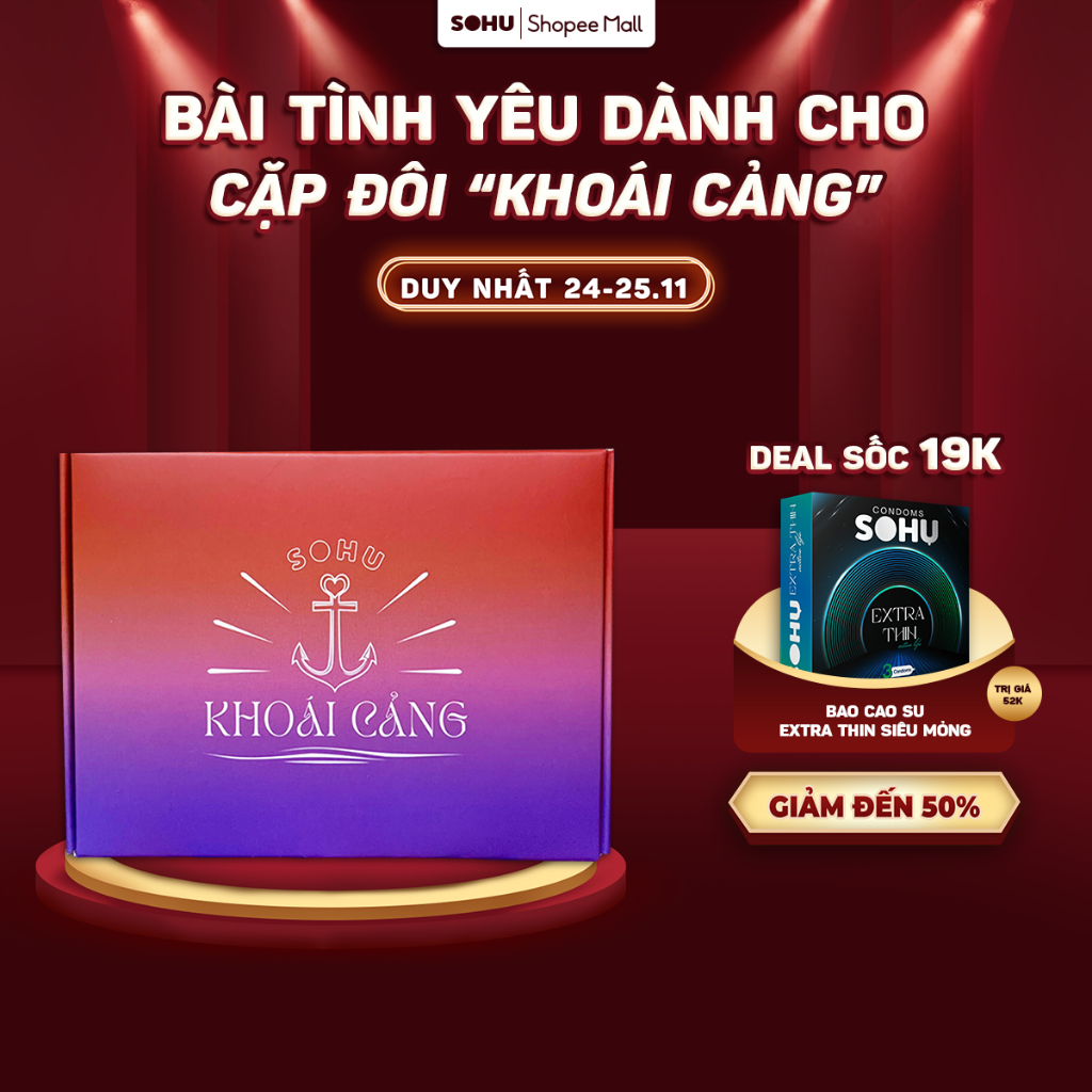 Board game cặp đôi Khoái Cảng, bộ bài SOHU cho couple hẹn hò 50 lá