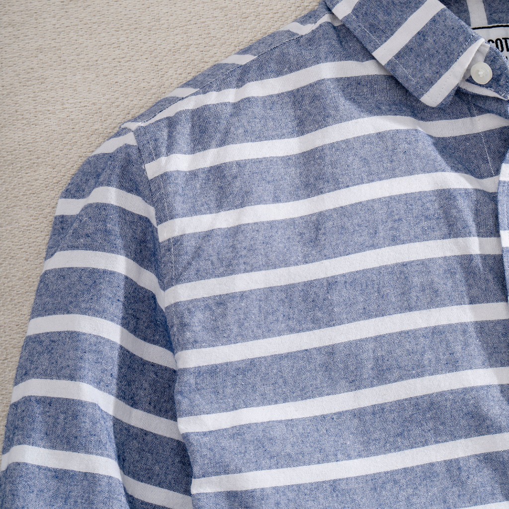 Áo Sơ Mi Nam Cao Cấp Horizon Stripes Shirt Jeans BY COTTON SP