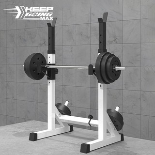 Giá tập tạ có thể điều chỉnh hộ gia đình Giá ngồi xổm đơn giản Giá đỡ cây tạ Giá đỡ Squat Giá đỡ ngồi xổm ở trạm đa chức