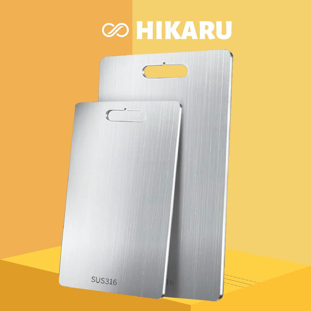 Thớt Inox 304 Chống Han Gỉ (Size To Chống Xước Dăm) HIKARU Thớt Kháng