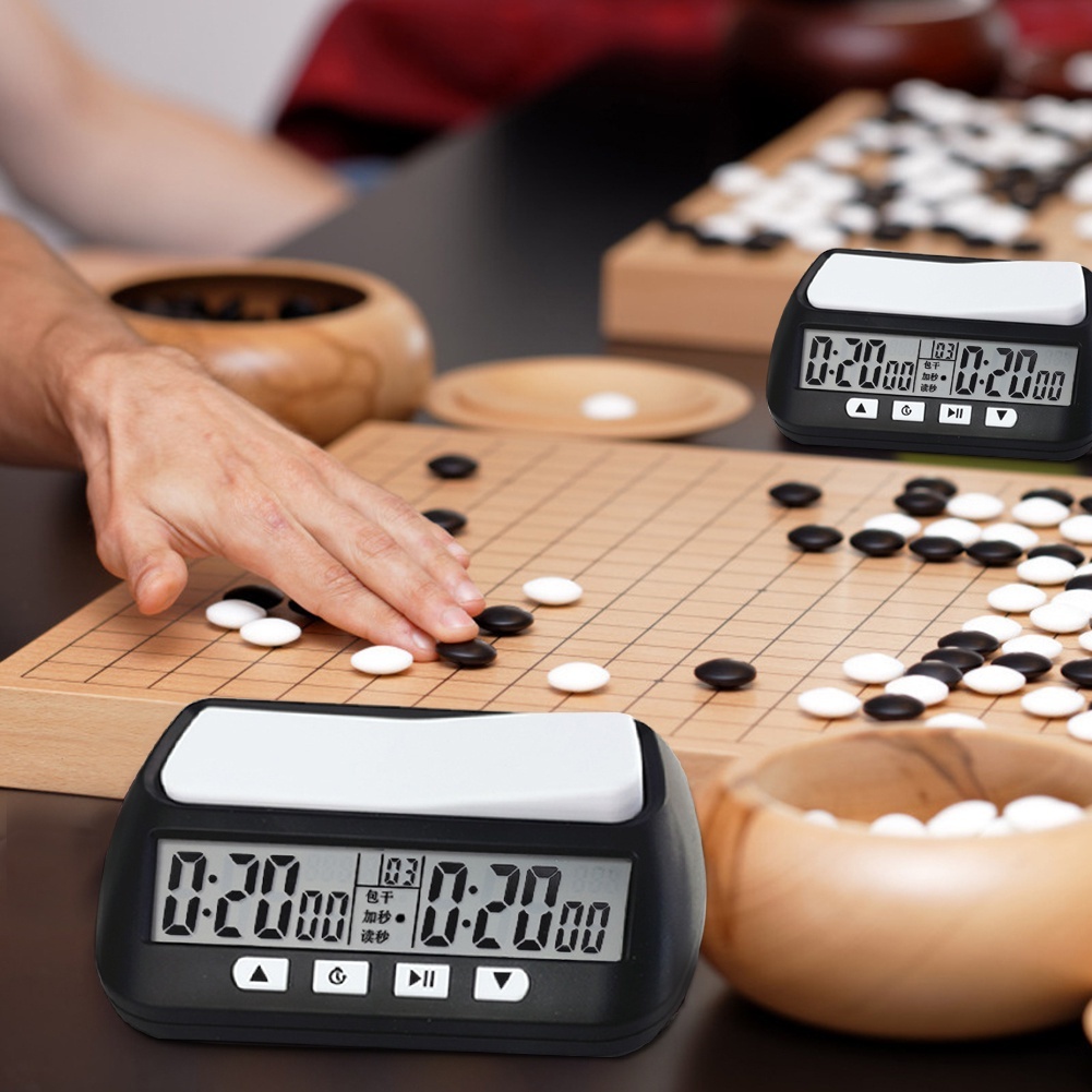 Đồng hồ chơi cờ vua chuyên nghiệp di động đa năng 3 trong 1 Hẹn giờ chơi game kỹ thuật số-zbvn