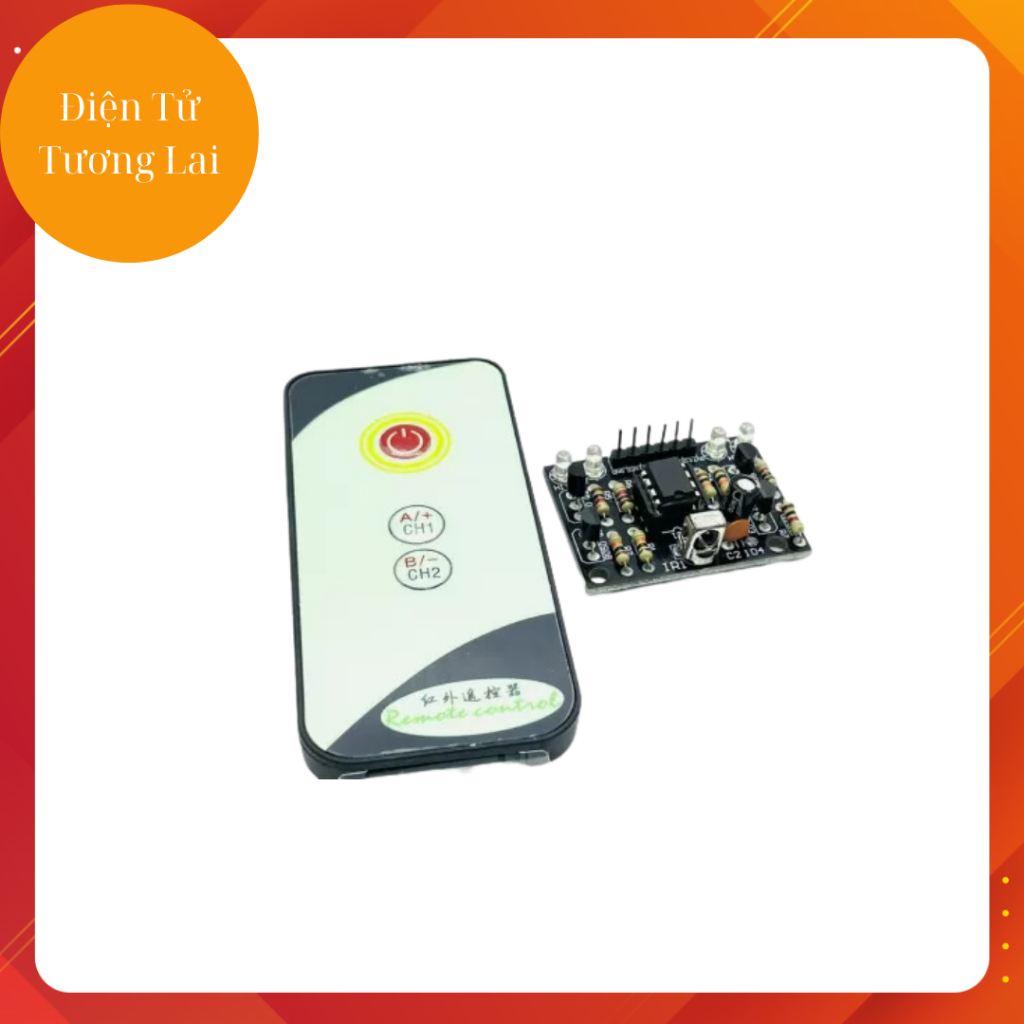 Module Thu Phát Hồng Ngoại 2 Kênh + Remote 3 Nút Nhấn
