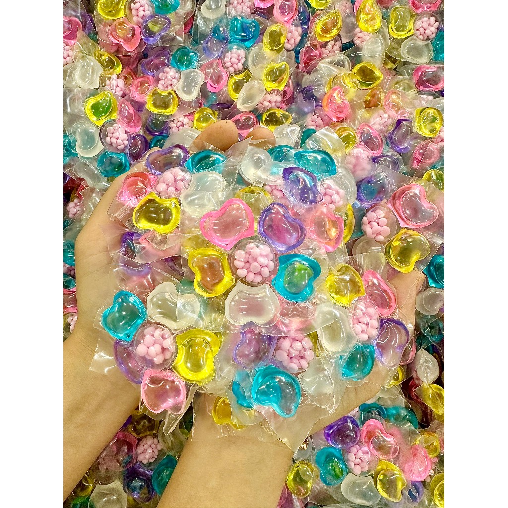 Hộp 40 Viên Giặt Xả Đa Năng 6IN1, Viên Giặt Thơm Quần Áo Kháng Khuẩn, Làm Sạch, Lưu Hương 72 Giờ Tiện Dụng