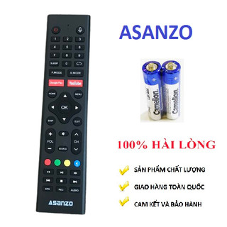 Điều khiển tivi asanzo giọng nói, Remote TV asanzo google play youtube mới hàng tốt