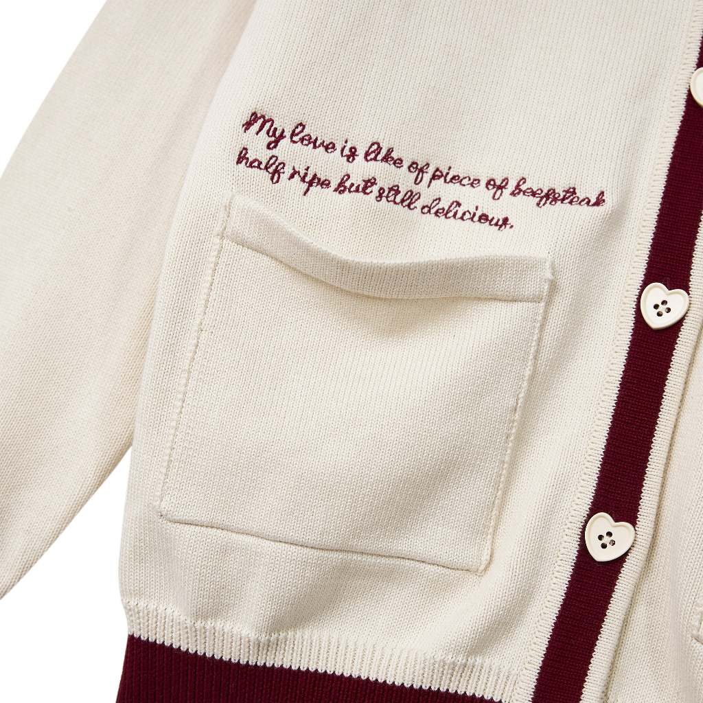 AITHER STUDIO Áo khoác Cardigan AI LOVE DU