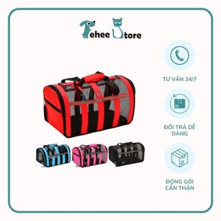 Túi lưới vận chuyển TEHEE dành cho chó mèo túi vận chuyển chó mèo dạng lưới thoáng mát