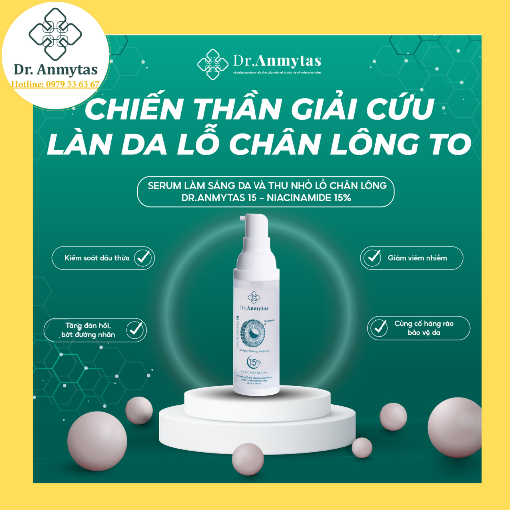 Serum Niacinamide 15% Dr Anmytas