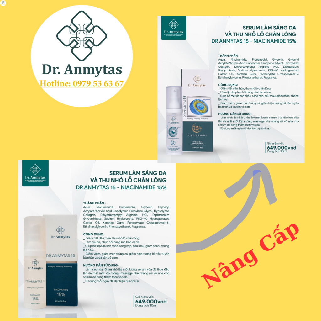 Serum Niacinamide 15% Dr Anmytas