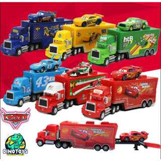 Mô hình ô tô kim loại - Set 2 xe tải Mack kèm 1 xe nhỏ cùng mẫu