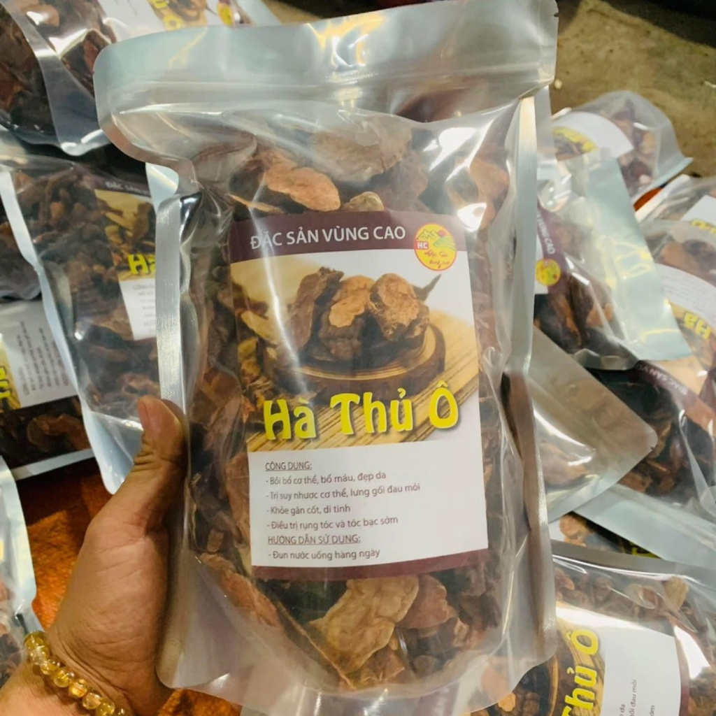 Hà Thủ Ô Đỏ, Hà Thủ Ô Rừng Gói 1kg Sấy Khô Tự Nhiên, Củ Hà Thủ Ô Rừng, Nguyên Chất 100% Giúp Đen Tóc, Đẹp Da