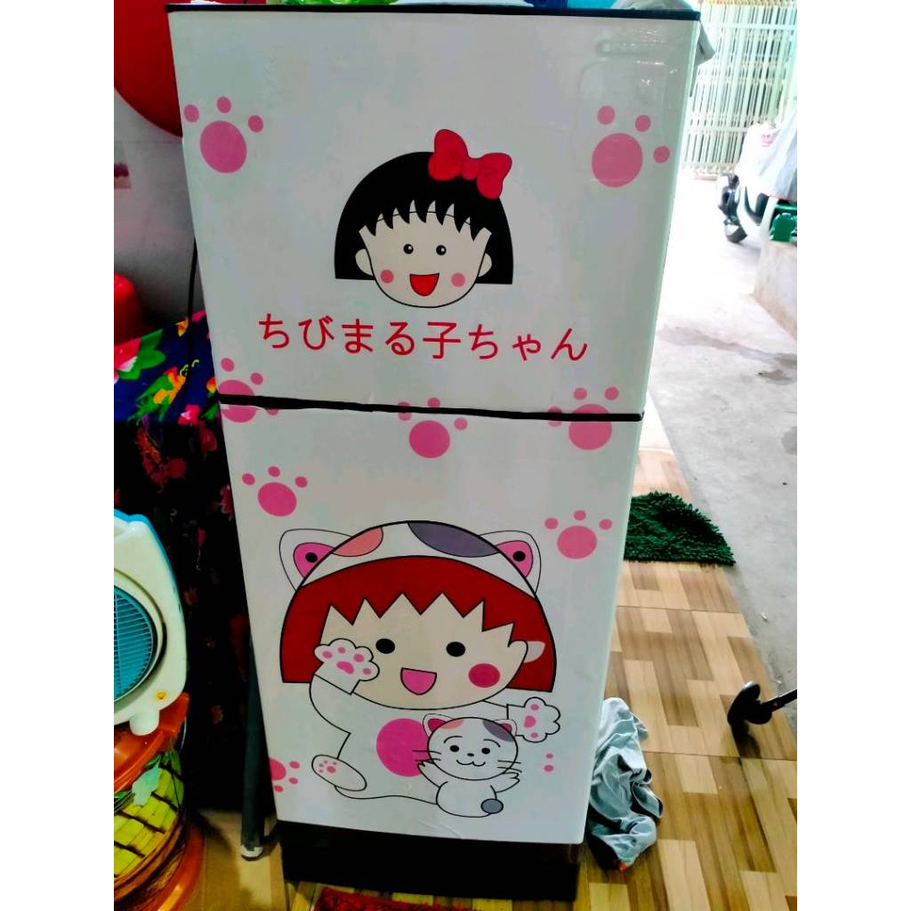 Decal dán Tủ Lạnh, MARUCO CUTE chất liệu cao cấp chống thấm nước - Trang trí nhà