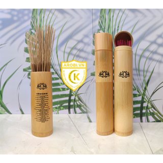 ArobiMart - Ống tre đựng nhang, hộp đựng nhang bằng tre có nắp