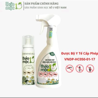   CHÍNH HÃNG Bình Xịt Diệt Ruồi Muỗi Kiến Gián Thảo Mộc 10s 100% Sinh Học An Toàn Trẻ Nhỏ 