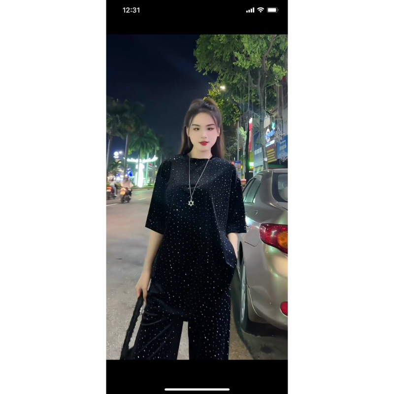 SET DÀI NHUNG BLING BLING