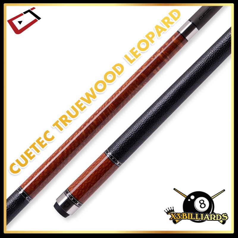 Gậy Bida Pool Cuetec Truewood Leopard Gen 2 Cơ Lỗ Cao Cấp Tay Cầm Da Bò