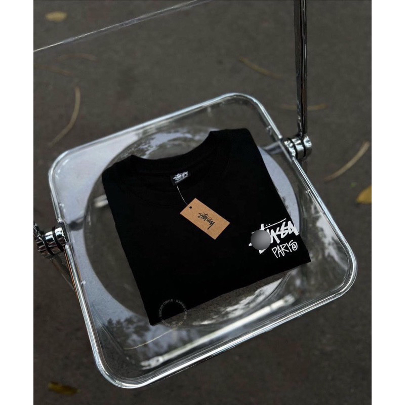Áo Thun Stu.ss.y Paris Unisex Thun 100% Cotton 2 chiều co dãn - Hàng Full bọc tem tag