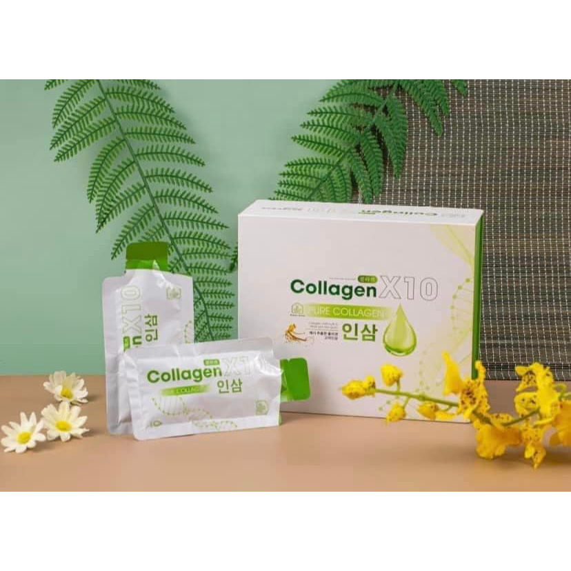 collagen X10 thủy phân hồng sâm Hàn Quốc - Mờ nám, tàn nhang, .