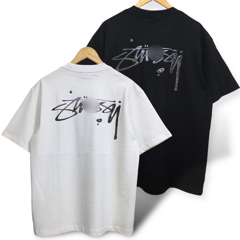 Áo Thun Stu.ss.y Thuỷ Ngân Unisex Thun 100% Cotton 2 chiều co dãn - Hàng Full bọc tem tag