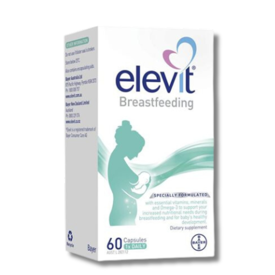 Viên uống bổ sung vitamin cho phụ nữ sau sinh và cho con bú Elevit Breastfeeding Bayer 60 viên của Úc
