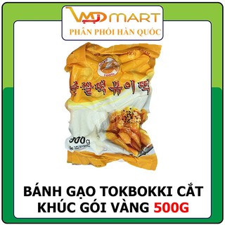 Bánh gạo tokbokki cắt khúc gói vàng Mir 500g