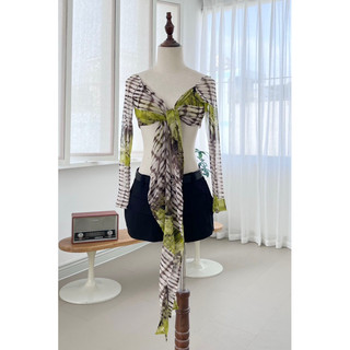 Áo croptop mùa hè cột dây, mặc được nhiều kiểu burn ss19 top