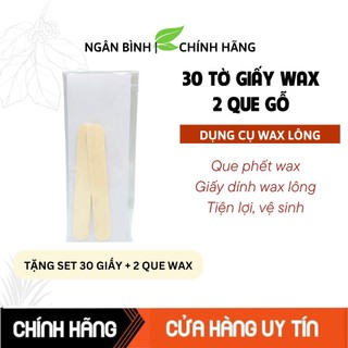 Set que gạt và giấy wax lông chuyên dụng chính hãng có bảo hành