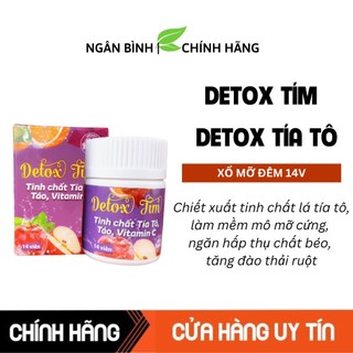 Detox tía tô giảm cân, thải mỡ, nhuận tràng. Viên uống xổ mỡ